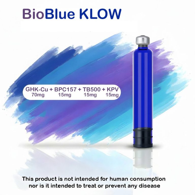 BioBlue KLOW Peptide Stack BioBlue KLOW - GHK-Cu(70mg) + BPC157(15mg) + TB500(15mg) + KPV (15mg) BioBlue KLOW Peptide Stack
BioBlue KLOW - GHK-Cu(70mg) + BPC157(15mg) + TB500(15mg) + KPV (15mg)